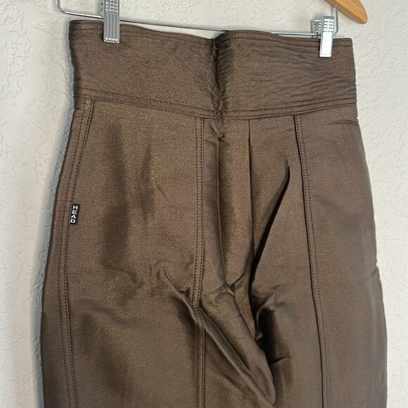 Vintage Head Sportswear Apres Ski Pants Wool Snow Winter Brown Compression - Picture 6 of 9